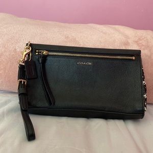 Coach Clutch with Wrist Strap